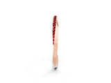 Rose gold Pavé Round Ruby Twist Band_39