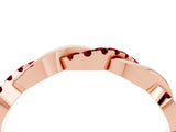 Rose gold Pavé Round Ruby Twist Eternity Band with Shared Prong Setting_22