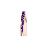 Rose gold Pavé Round Tanzanite Twist Band_41