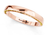 Rose gold Pavé Round Yellow Sapphire Channel Set Band_19