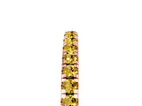 Rose gold Pavé Round Yellow Sapphire Half Eternity Band with Shared Prong Setting_23