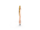 Rose gold Pavé Round Yellow Sapphire Twist Band_20