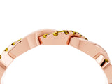 Rose gold Pavé Round Yellow Sapphire Twist Eternity Band with Shared Prong Setting_22