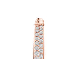 Rose gold Pave Round Diamond Beaded Band with Shared Prong Setting_9