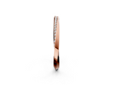 Rose gold Pave Round Diamond Twist Band_106