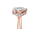 Rose gold Pear Brilliant Solitaire Engagement Ring with Six-Prong Setting and Classic Band_25