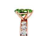 Rose gold Pear Cut Cut Channel Set Diamond Engagement Ring with Four-Prong Setting_5
