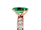 Rose gold Pear Cut Cut Channel Set Diamond Engagement Ring with Four-Prong Setting_5