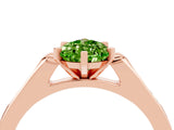Rose gold Pear Cut Cut Channel Set Solitaire Engagement Ring with Four-Prong Setting_16