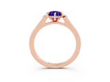 Rose gold Pear Cut Cut Channel Set Solitaire Engagement Ring with Four-Prong Setting_28