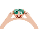 Rose gold Pear Cut Cut Channel Set Solitaire Engagement Ring with Four-Prong Setting_29