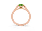 Rose gold Pear Cut Cut Channel Set Solitaire Engagement Ring with Four-Prong Setting_3