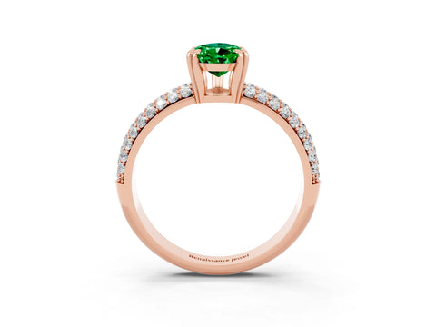 Rose gold Pear Cut Cut Diamond Milgrain Marquise Band with Prong Setting_3