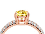 Rose gold Pear Cut Cut Diamond Milgrain Marquise Band with Prong Setting_4