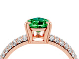Rose gold Pear Cut Cut Diamond Milgrain Marquise Band with Prong Setting_4