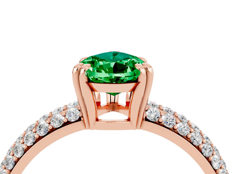 Rose gold Pear Cut Cut Diamond Milgrain Marquise Band with Prong Setting_4