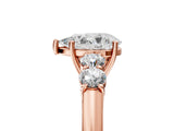 Rose gold Pear Cut Diamond Five-Stone Prong Set White Gold Ring_51