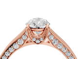 Rose gold Pear Cut Diamond Pave Band with Four-Prong Setting_38