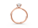 Rose gold Pear Cut Solitaire Ring with Thin Band and Four-Prong Setting_39