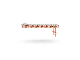 Rose gold Pear Diamond Cascading Leaf Drop Earrings_22