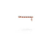 Rose gold Pear Diamond Cascading Leaf Drop Earrings_8