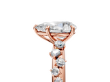Rose gold Pear Diamond Cluster Prong-Set Solitaire Ring_52