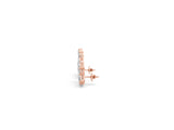 Rose gold Pear Diamond Curved Cluster Climber Earrings_1