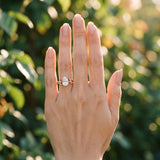 Rose gold Pear Diamond Floral Vine Solitaire Engagement Ring_13