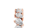 Rose gold Pear Diamond Full Eternity Band with Shared Prong Setting_5