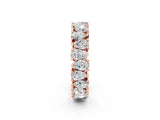 Rose gold Pear Diamond Shared Prong Eternity Band_2