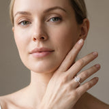 Rose gold Pear Halo Diamond Ring with Pavé Band_16