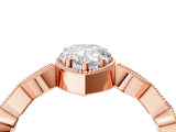 Rose gold Pear Milgrain Marquise Diamond Twist Band Ring_42