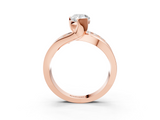 Rose gold Pear Solitaire Channel-Set Split Shank Ring with Tension Prong Setting_18