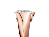 Rose gold Pear Solitaire Tension Set Diamond Ring_25