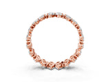 Rose gold Pear and Marquise Diamond Floral Promise Ring_3