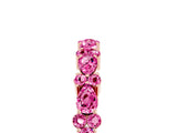 Rose gold Pear and Round Pink Sapphire Wedding Band_23