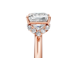 Rose gold Princess Brilliant Solitaire Engagement Ring with Six-Prong Setting and Classic Band_25