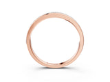 Rose gold Princess Cut Channel Set Diamond Eternity Band_7