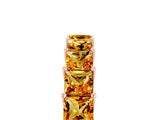 Rose gold Princess Cut Citrine Channel-Set Eternity Band with Prong Setting_11
