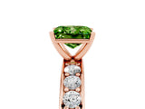Rose gold Princess Cut Cut Channel Set Diamond Engagement Ring with Four-Prong Setting_5