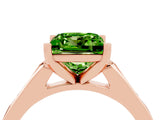 Rose gold Princess Cut Cut Channel Set Solitaire Engagement Ring with Four-Prong Setting_4