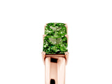 Rose gold Princess Cut Five-Stone Peridot Band with Prong Setting_11