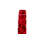 Rose gold Princess Cut Ruby Channel-Set Eternity Band with Prong Setting_11