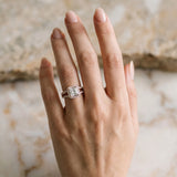 Rose gold Princess Diamond Halo Ring with Split Shank Pavé Band and Four-Prong Setting_18