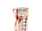 Rose gold Princess Solitaire Channel-Set Split Shank Ring with Tension Prong Setting_20