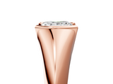 Rose gold Princess Solitaire Tension Set Diamond Ring_25