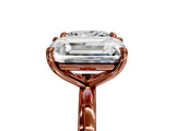 Rose gold Princess and Emerald Cut Toi Moi Ring with Prong Setting_54