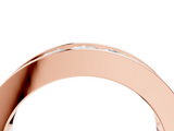 Rose gold Princess cut diamond Eternity Band with Channel Set_42