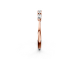 Rose gold Prong Set Round Diamond Half-Eternity Band_23