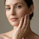 Rose gold Prong Set Round Diamond Half-Eternity Band_39